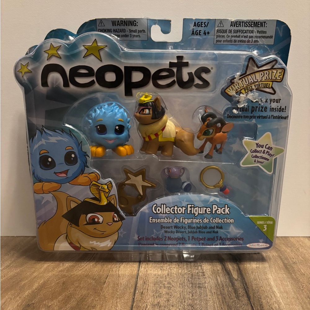 2008 Jakks Pacific Neopets Lost Desert Series 3 Collector Figures, damaged box